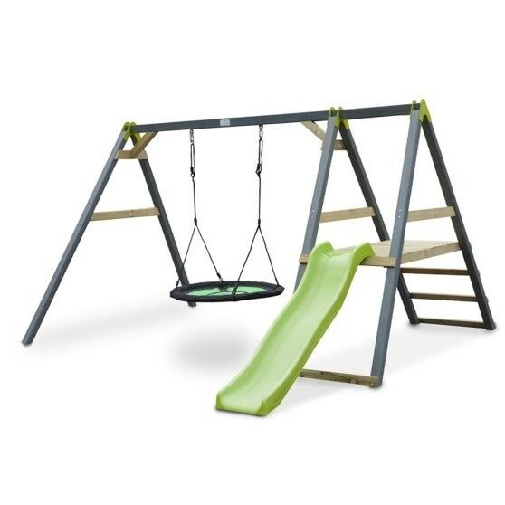 Aksent Nestschommel Met Glijbaan Exit 52035000 exit kopen in de aanbieding