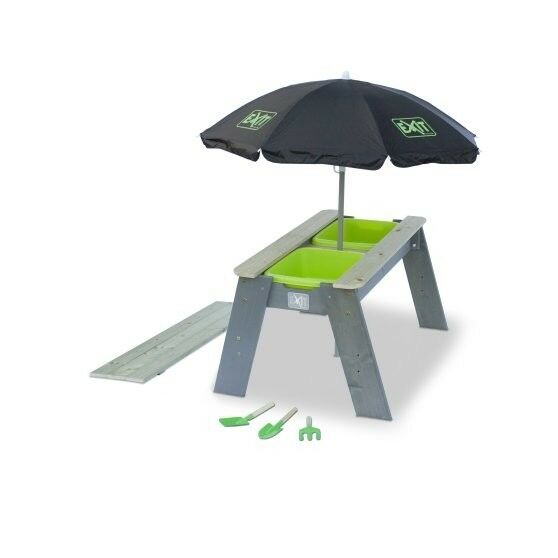 Aksent Zand En Watertafel Met Parasol En Tuingereedschap Exit 52050545 exit kopen in de aanbieding