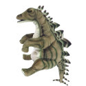 Handpop Dino Stegosaurus – Grijs – 40 cm – Levensechte Dinosaurus Handpop van Living Puppets – Educatief Speelgoed voor Kinderen