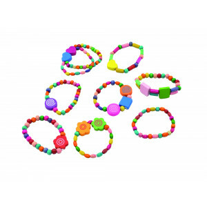 Kleurrijke Houten Kralen Armbanden