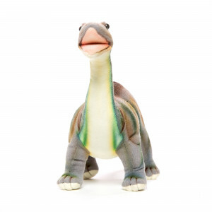 Knuffel Dino - Grijze Brontosaurus - 45 cm - Levensecht - Dinosaurus - Hansa