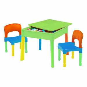 Kids Square 5-in-1 activiteitentafel en 2 stoelen - Meerkleurig