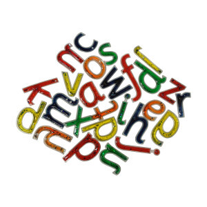 Squidgy Sparkle Transparante Gel Letters – Sensorische Alfabet Leer Set