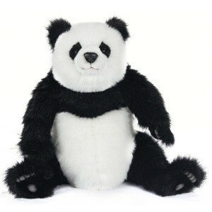 Knuffel Panda - Panda welp - 48 cm - Zwart / Wit - XL - Levensecht - Pluche knuffel - Hansa
