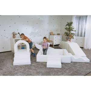 IGLU Soft Play Party Set – XXL Motorische Klimset in Wit (1-7 jaar)