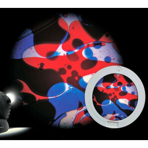 Mathmos Space Projector Zwart – Kleurenschijf Rood/Blauw | Dynamische Olie-Lichtprojectie voor Sensorische & Sfeerruimtes