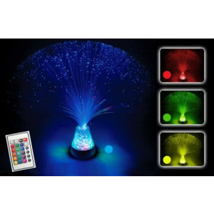 Glasvezel Ice Lamp - met afstandsbediening - Feestversiering - Nachtlamp - Sensory 