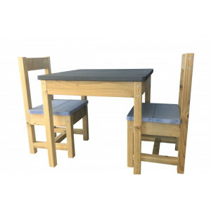 Tuinset kinderen Houten tafel met 2 stoeltjes - Picknicktafel - FSC hout - EU product
