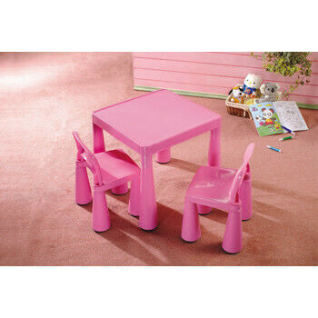 sigaret Lastig Bijbel Roze kindertafel en -stoelen set (SM004P) | Per Sempre Toys