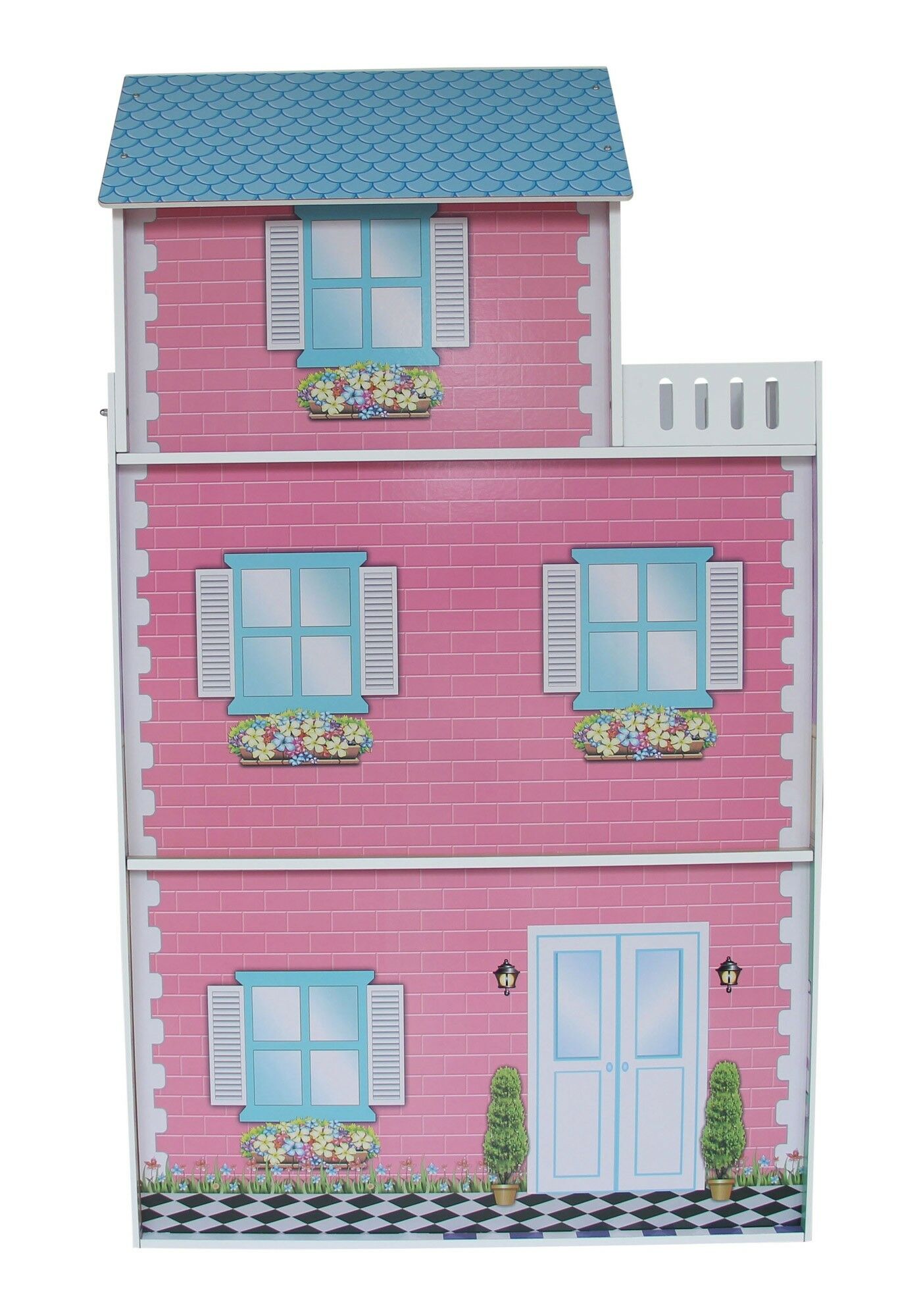 Blinq Herenhuis Poppenhuis Met Meubels Lht10096 blinq kopen in de aanbieding