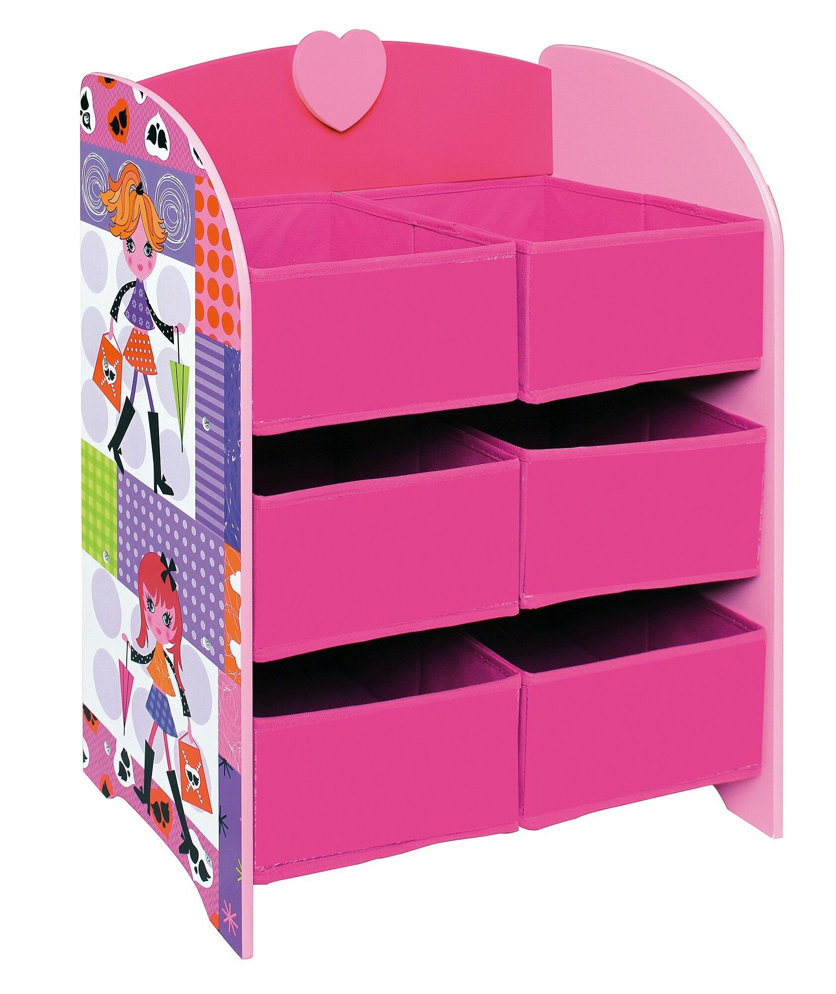 Blinq Fashion Girl Opbergkast Met Bakken Mz4602 blinq kopen in de aanbieding